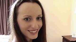 Big eyes hooker blowjob and close up